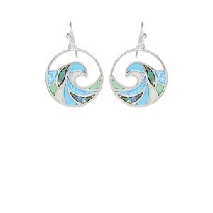 Wave Round Earrings